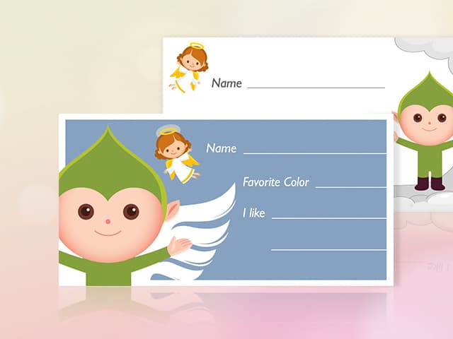 Secret Angel Cards Printable