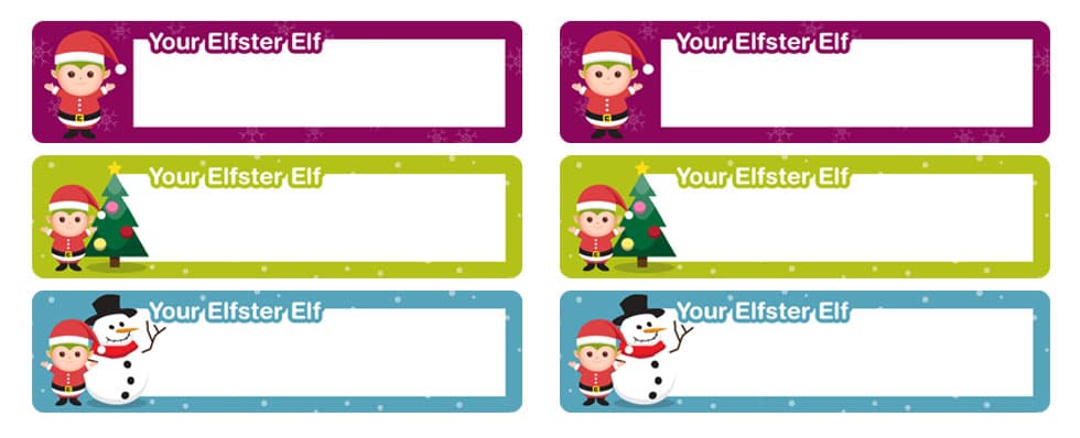 Holiday Return Address Labels