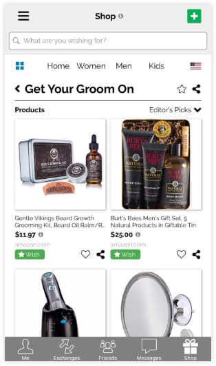 Elfster wish list app