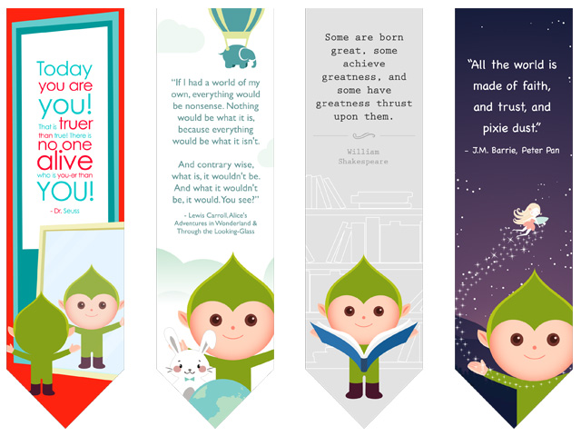 Famous Author Bookmark Free Printables