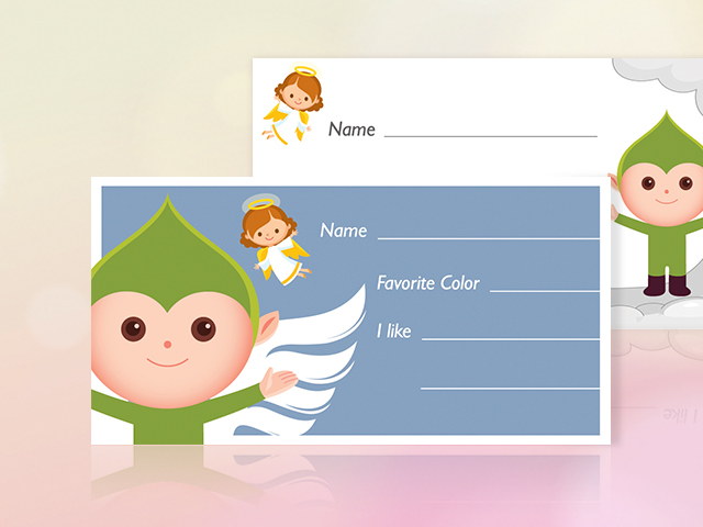 Secret Angel Cards Printable